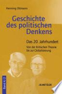 Geschichte des politischen Denkens