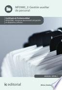 Gestión auxiliar de personal. ADGG0308