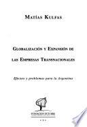 Globalización y expansión de las empresas transnacionales