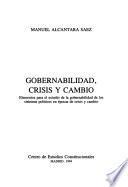 Gobernabilidad, crisis y cambio