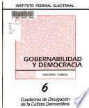 Gobernabilidad y democracia