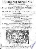 Gobierno general, moral y politico hallado en las aves mas generosas y nobles, sacado de sus naturales virtudes y propiedades ...