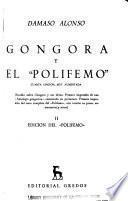 Góngora y el Polifemo.: Edicion del Polifemo.