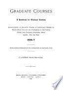 Graduate Courses