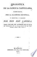 Gramática de la lengua castellana