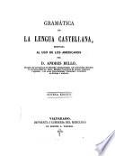Gramática de la lengua castellana