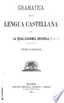 Gramática de la lengua castellana