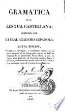 Gramática de la lengua castellana