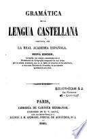 Gramatica de la lengua castellana