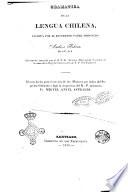 Gramatica de la lengua chilena escrita por el reverendo padre misionero Andres Febres, de la C. de J.