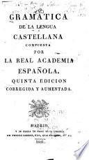 Gramatico de la lengua castellana