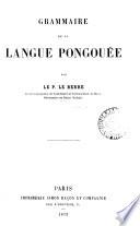 Grammaire de la langue Pongouée