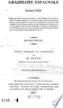 Grammaire espagnole raisonnée