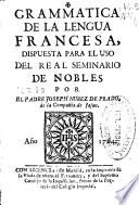 Grammatica de la lengua francesa