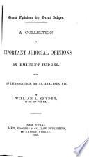 Great Opinions by Great Judges