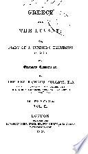 Greece and the Levant; Or, Diary of a Summer's Excursion in 1834