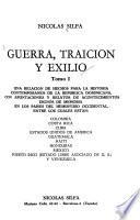 Guerra, traición y exilio: Una relacion de hechos para la historia contemporánea de la República Dominicana