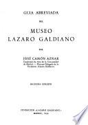 Guia abreviada del Museo Lazaro Galdiano