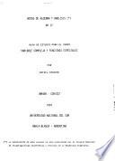 Guia de estudio para el curso Variable compleja y funciones especiales