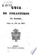Guía de forasteros en Madrid