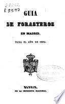 Guía de forasteros en Madrid