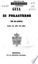 Guía de forasteros en Madrid para el año de 1857