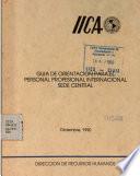 Guia de Orientacion Para El Personal Profesional Internacinal Sede Centeral