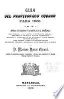 Guía del profesorado Cubano para 1868