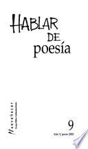 Hablar de poesía