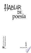 Hablar de poesía