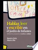 Hablar, leer y escribir en el Jardín de infantes