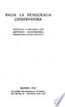 Hacia la democracia conservadora