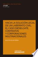 Hacia la solución legal de un laberinto civil. El caso Dieselgate. Contratos y corporaciones multinacionales