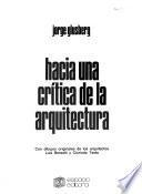 Hacia una crítica de la arquitectura