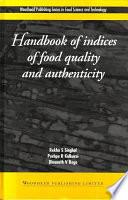Handbook of Indices of Food Quality and Authenticity