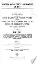 Hearings, Reports, Public Laws