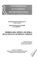 Herbolaria médica de Perla de Acapulco, Ocosingo, Chiapas