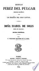 Hernan Perez del Pulgar. Doña Isabel de Solis 1844