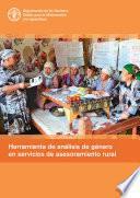 Herramienta de análisis de género en servicios de asesoramiento rural