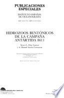 Hidrozoos bentónicos de la campaña Antártida 8611