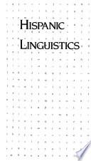 Hispanic Linguistics