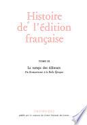 Histoire de l'édition française