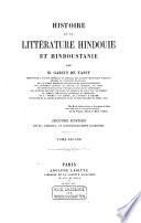 Histoire de la littérature hindouie et hindoustanie