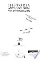 Historia antropología y fuentes orales