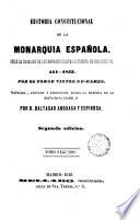 Historia constitucional de la monarquía española, 2