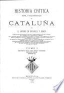 Historia crítica, civil y eclesiástica, de Cataluña