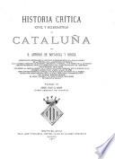 Historia crítica, civil y eclesiástica, de Cataluña