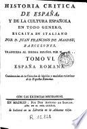 Historia critica de Es, 6paña y de la cultura española
