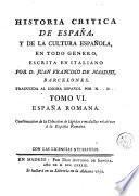 Historia critica de España, y de la cultura española, 6