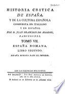 Historia crítica de España y de la cultura Española, compuesta en italiano y en español